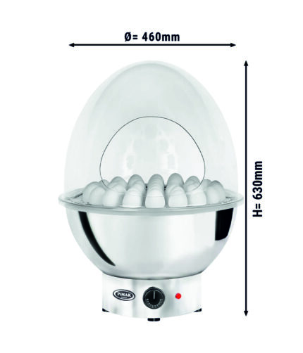 Büfe İçin Yumurta Isıtıcı Gri