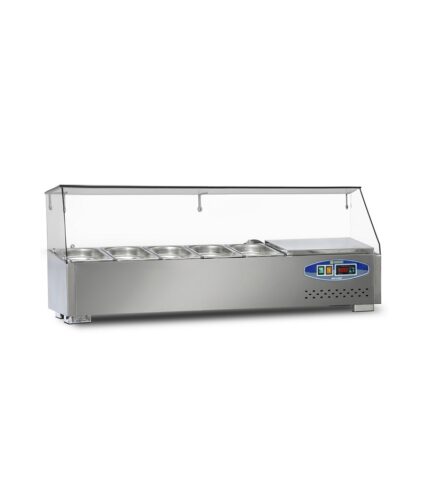 22SBS05-12 Soğutmalı Set Üstü Saladbar 120cm Gn 1/4 5 Küvet