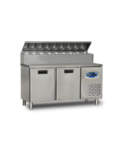 22TBF2S-PA70 2 Kapılı Tezgah Altı Kısa Pizza Hazırlık Buzdolabı