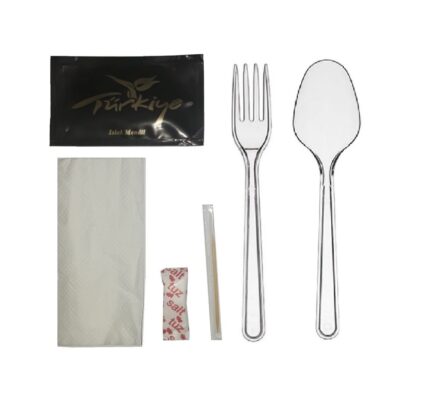 Plastik Çatal Kaşık Lüks Set 100 Adet