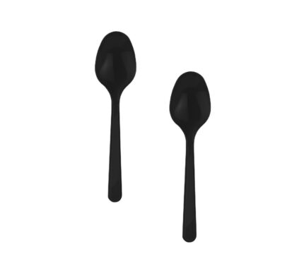 Plastik Lüx Siyah Kaşık  100 lü